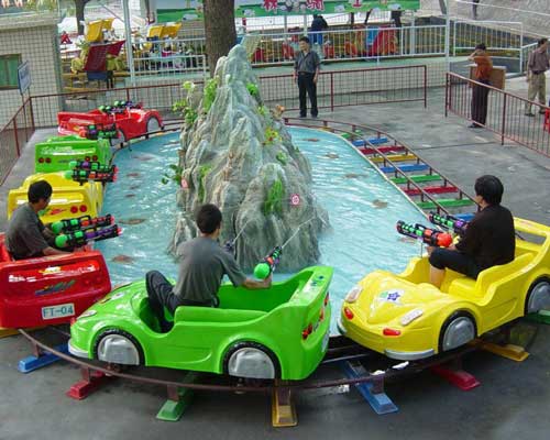 Track car roller coaster 