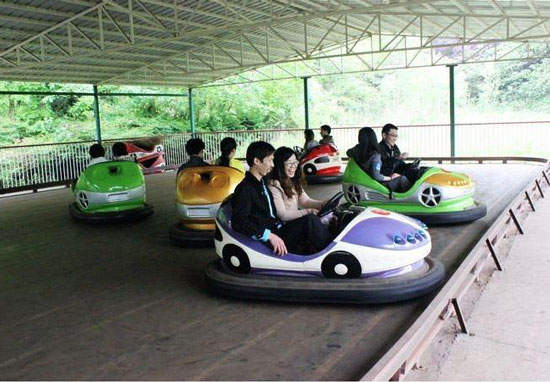 amusement park funfair bumper cars for fun