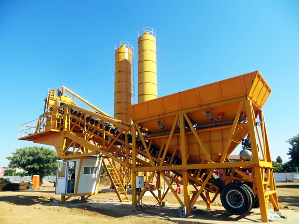 mini mobile concrete batching plant