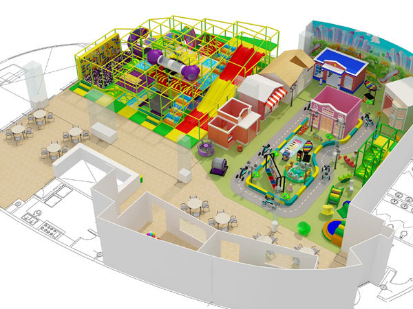 Forest theme indoor playground equipment