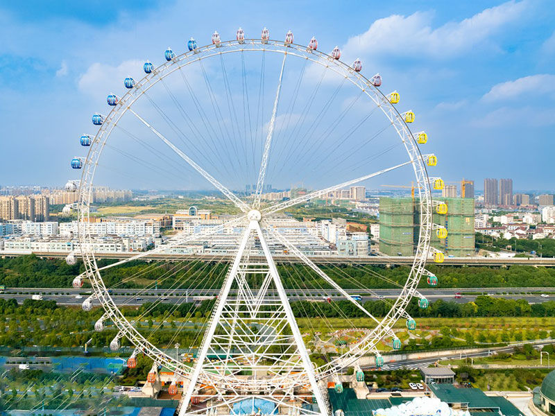 Giant Ferris Wheel Rides in the theme parks